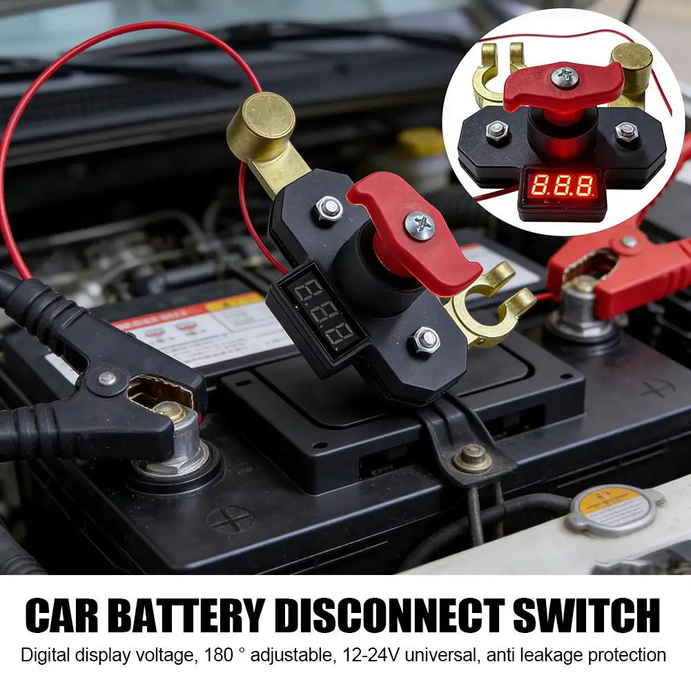 Batterie-Trennschalter mit LED-Display 12-24V – SwissGlanzGarage Ansicht 2
