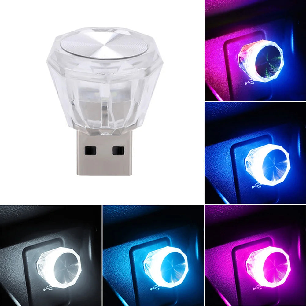USB Auto LED Atmosphäre Licht Dekorative Lampen für Auto Innen Umwelt