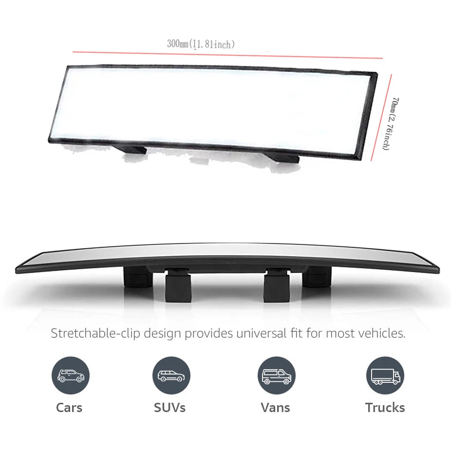 Universal Anti-Glare Rückspiegel Weitwinkel – SwissGlanzGarage Ansicht 2