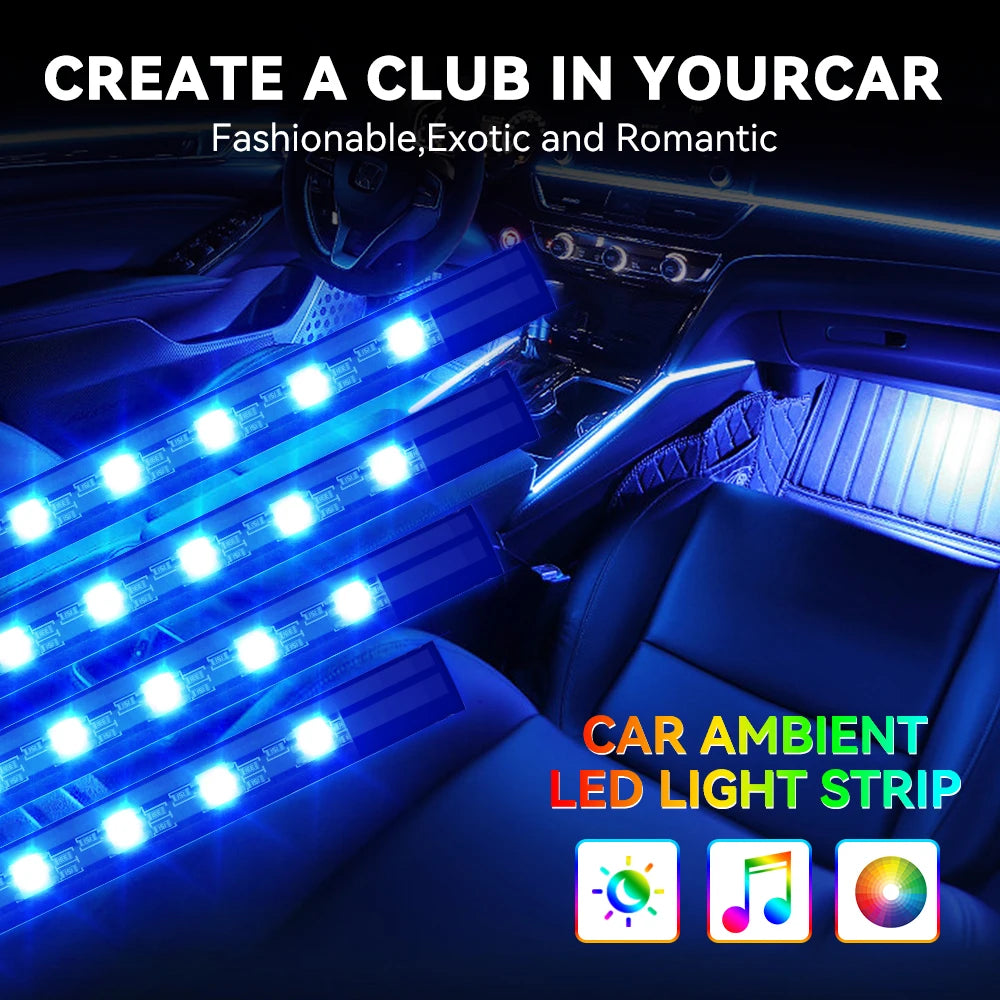 LED Ambientebeleuchtung Fussraum – SwissGlanzGarage Ansicht 4