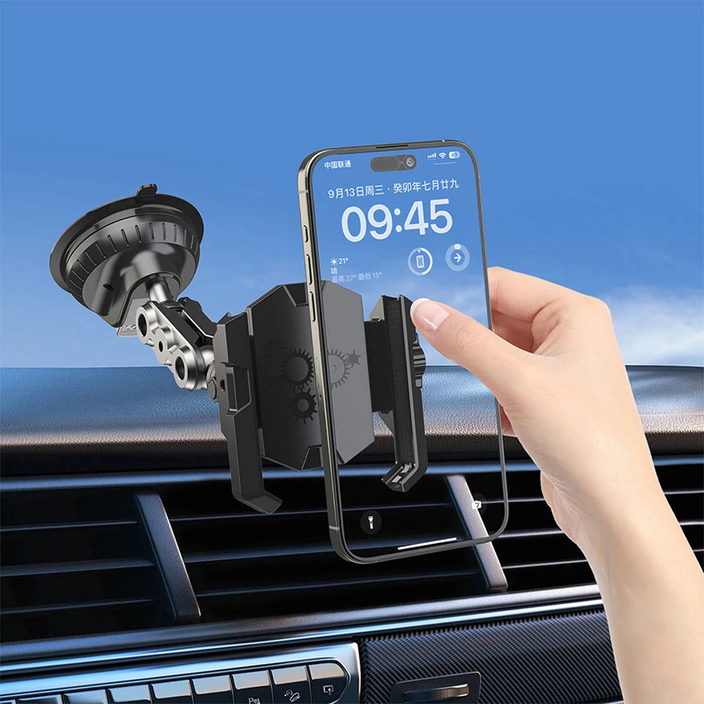 Auto-Handyhalterung mit Starker Saugkraft, Verstellbare Handyhalterung für Autofenster und Windschutzscheibe