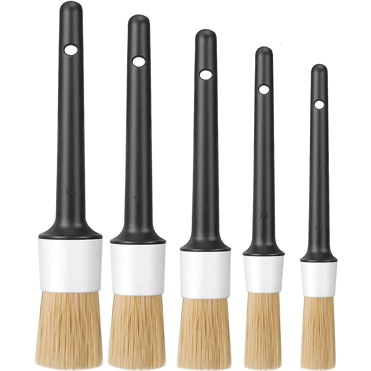 3/5PCS Auto Detaillierung Pinsel Set Auto Aussen Innen Wildschwein Haar Borsten 