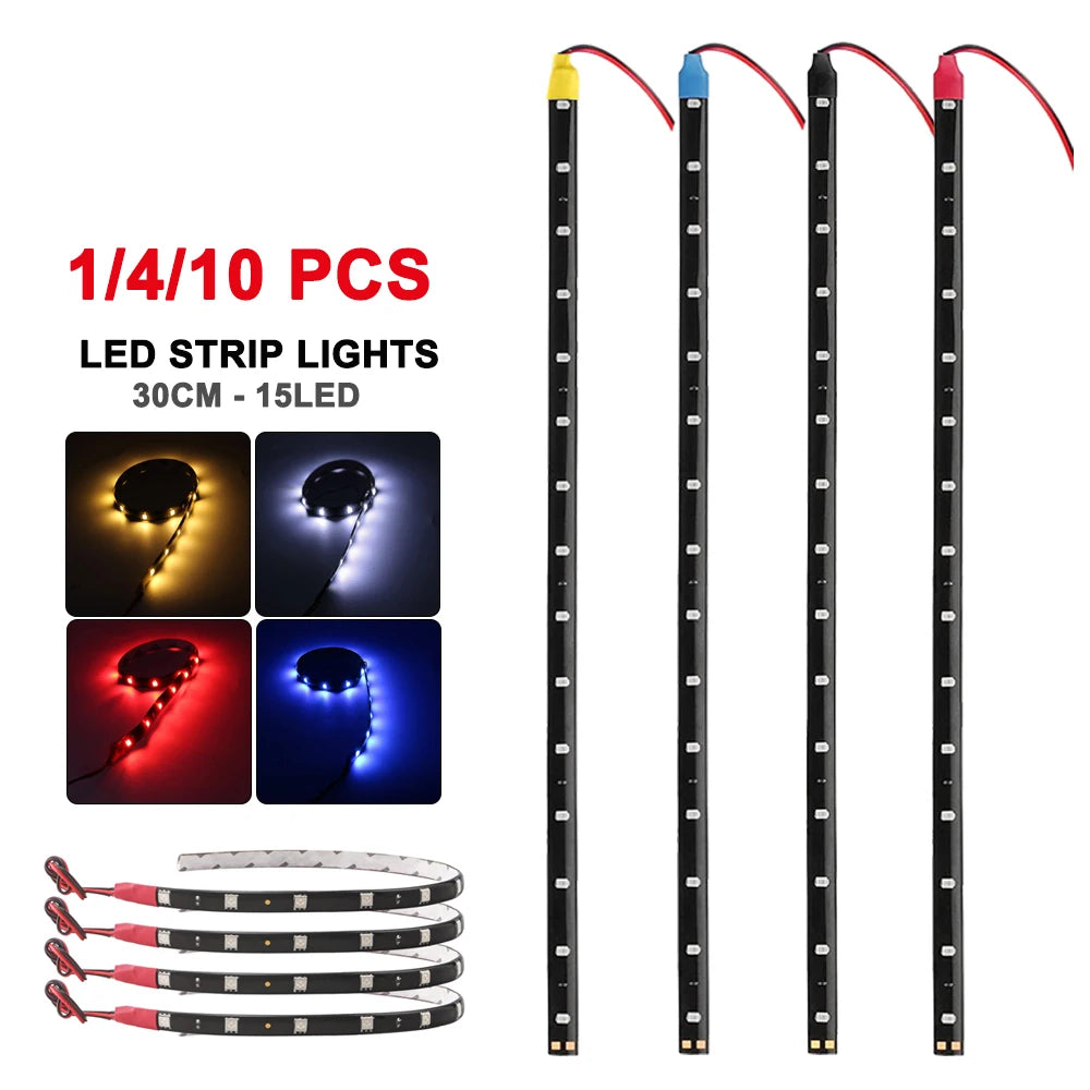 30CM LED Streifen Licht für Innenraum – SwissGlanzGarage Ansicht 2