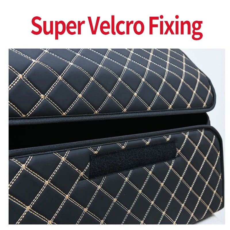 Auto Trunk Organizer Box Große Kapazität Auto Multiuse Werkzeuge Lagerung Tasche Verstauen Aufräumen Leder Falten Für...