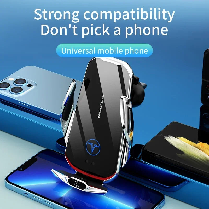 Auto kabelloses Ladegerät Autotelefon halter stehen smart magnetic 15w Schnell ladestation Auto halterung für iPhone ...