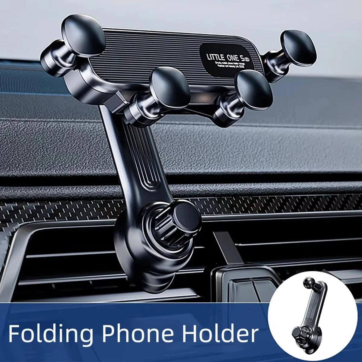 Gravity-Auto-Handyhalterung für 4,7-7 Zoll große Mobiltelefone, Auto-Lüftungsschlitz-Handyhalterung, universelle, sto...