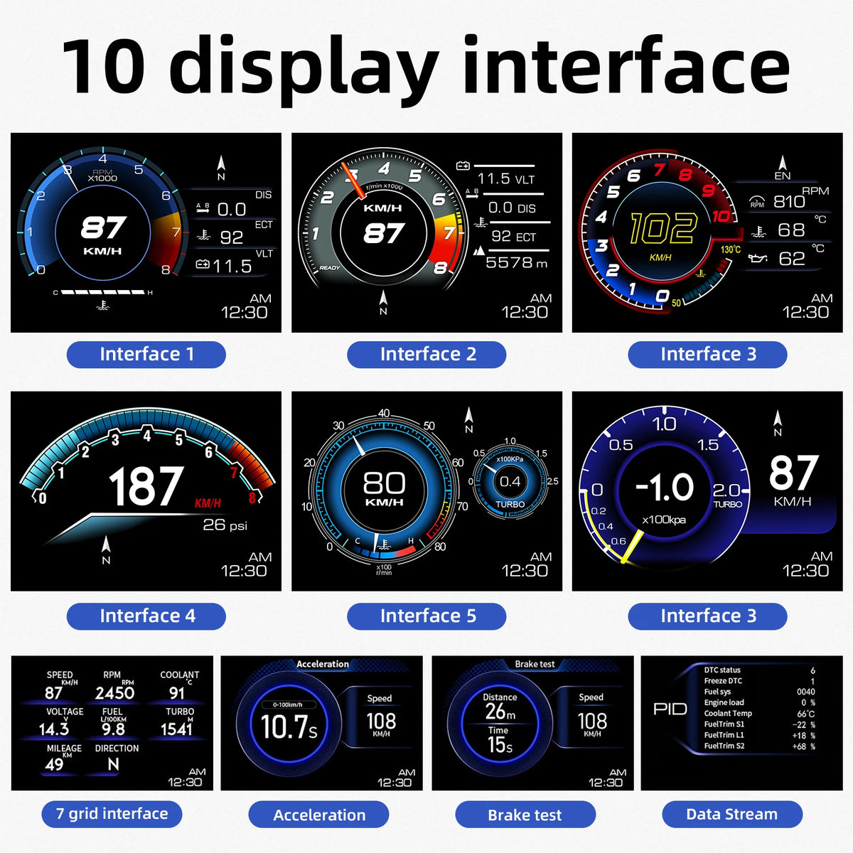 P6 OBD II Windschutzscheibe Head-Up Display – SwissGlanzGarage Ansicht 6