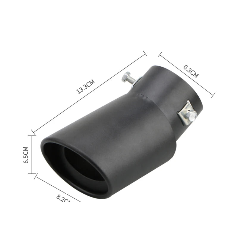 Auspuffblende Edelstahl Chrom 2.5 Zoll – SwissGlanzGarage Ansicht 4