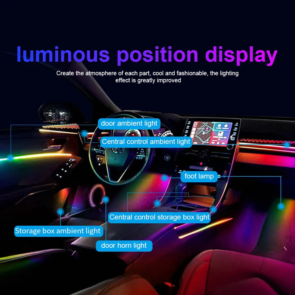 18 in 1 RGB Symphony Auto-Innenraumbeleuchtung – SwissGlanzGarage Ansicht 5