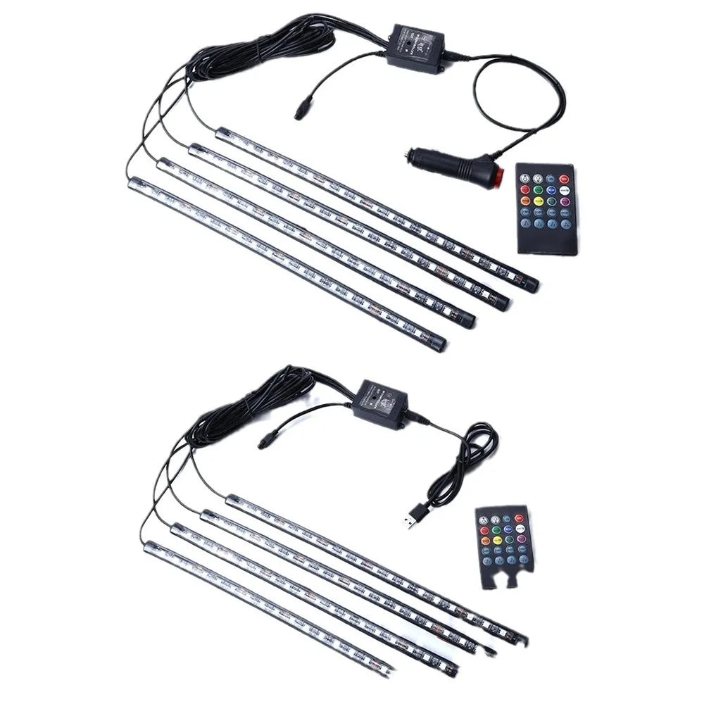 Universal Auto RGB Umgebungs Lichter LED Streifen Innen Atmosphäre