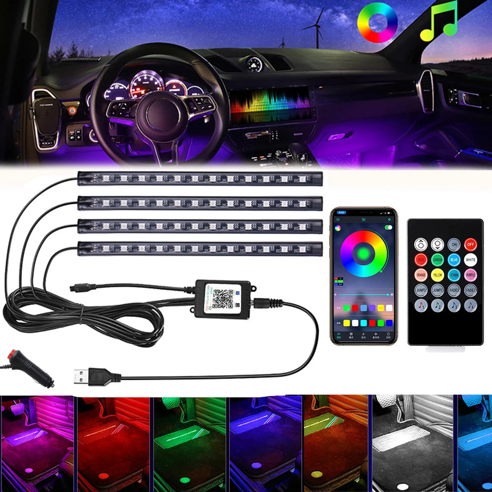 72 LED RGB Fussraumbeleuchtung – SwissGlanzGarage Ansicht 2