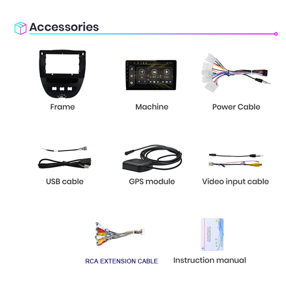 Android 10 2 Din Auto Multimedia Player