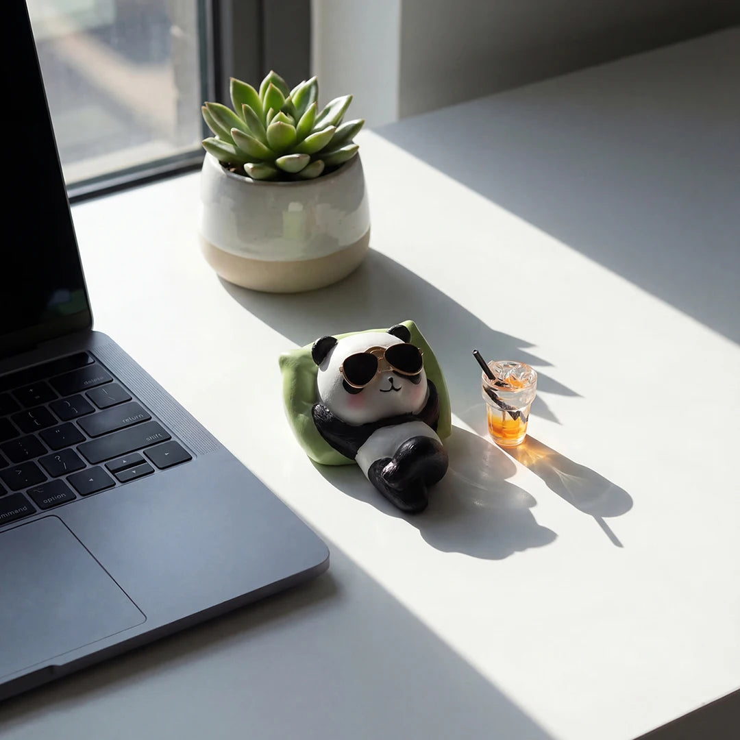 Niedliche Panda- & Hasenfigur für Armaturenbrett – SwissGlanzGarage Ansicht 6