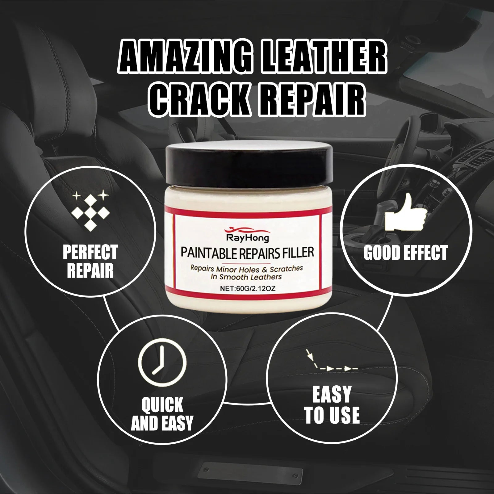 Leder-Restaurierungspaste 60ml – SwissGlanzGarage Ansicht 3