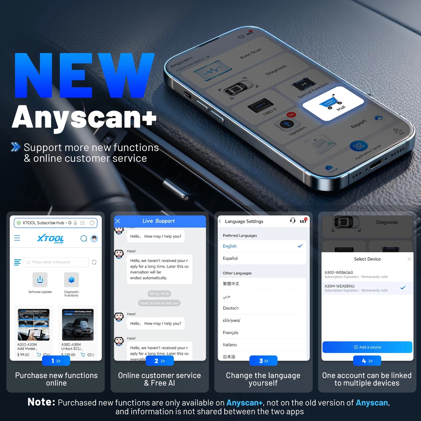 XTOOL A30M Bluetooth OBD2 Scanner – SwissGlanzGarage Ansicht 6