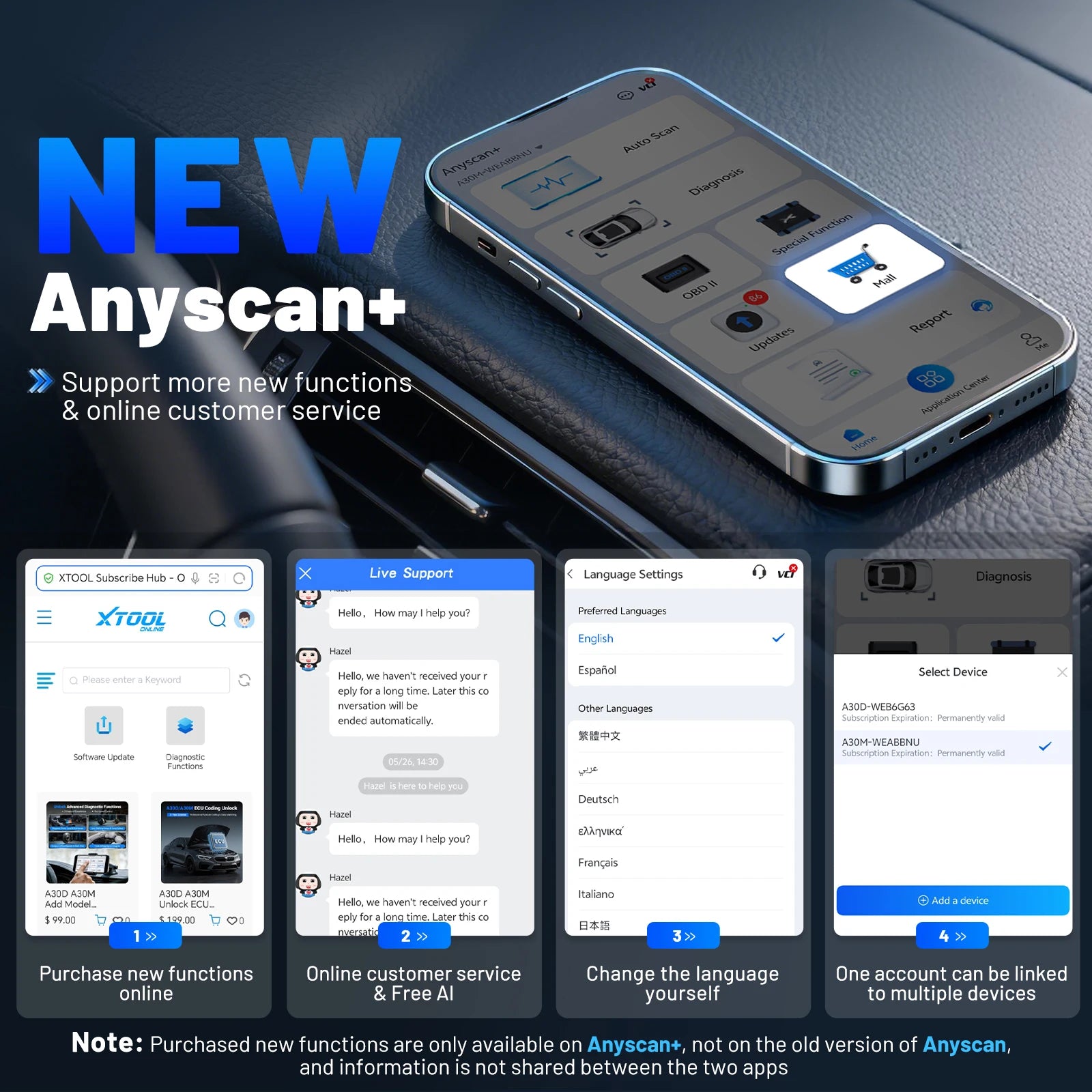 XTOOL A30M Bluetooth OBD2 Scanner – SwissGlanzGarage Ansicht 6