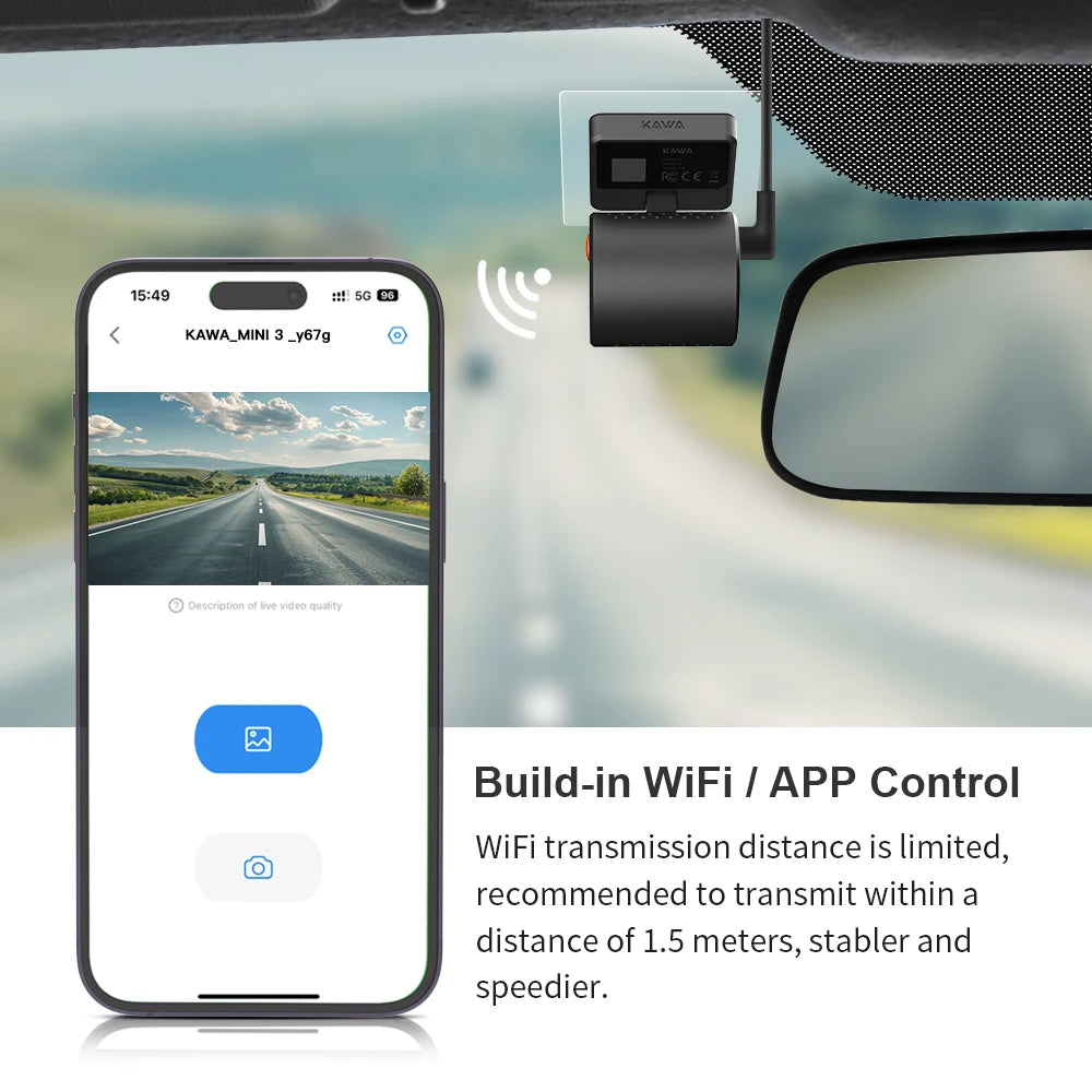 2K Mini Dashcam Video-Recorder Sprachsteuerung – SwissGlanzGarage Ansicht 4