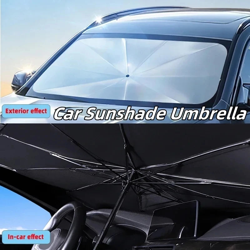 Faltbarer Auto-Sonnenschutz Windschutzscheibe – SwissGlanzGarage Ansicht 3
