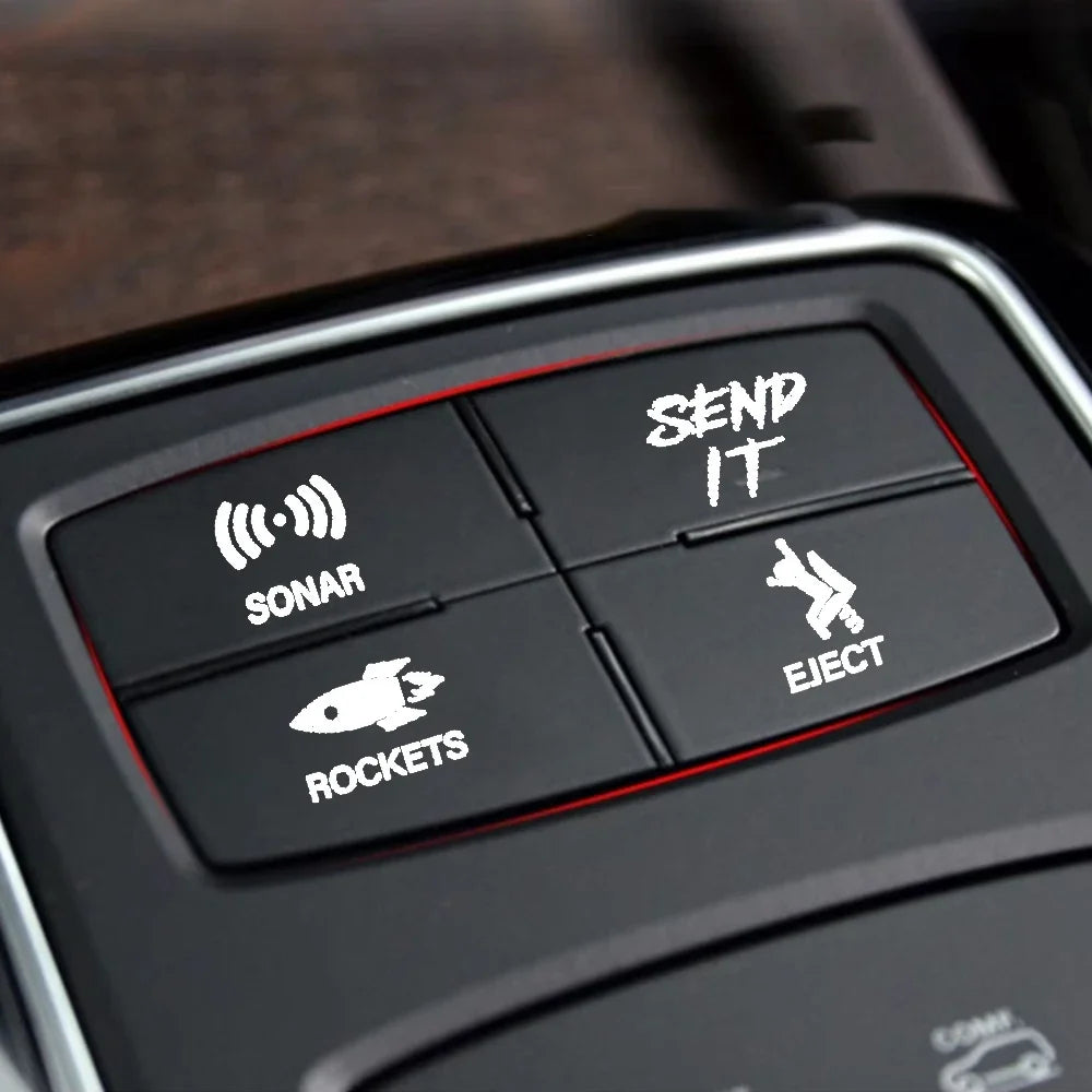 Auto-Schalter Aufkleber Set – SwissGlanzGarage Ansicht 4