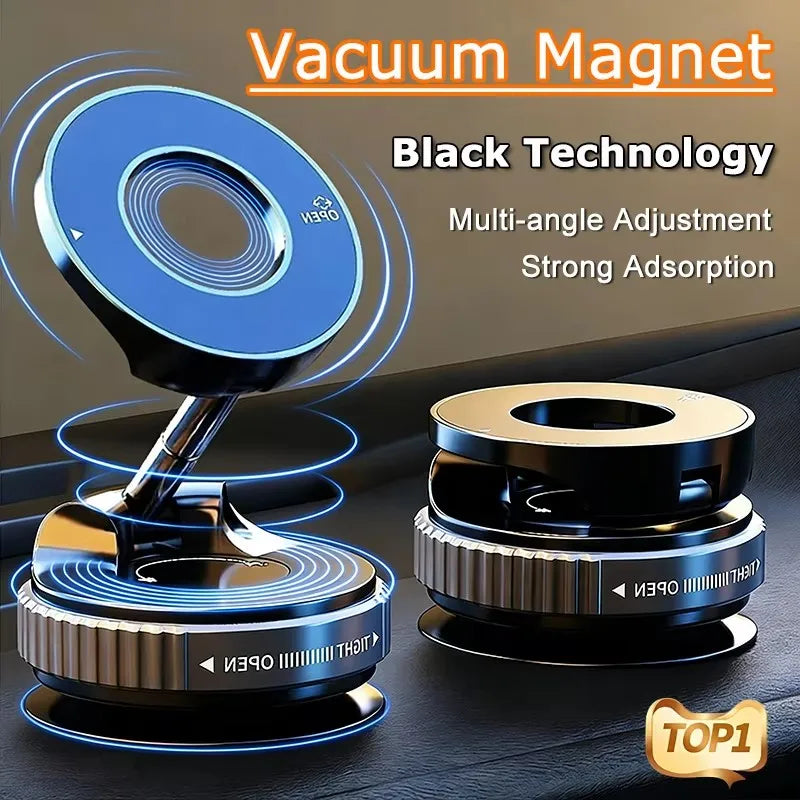 Magnetische Auto-Handyhalterung 360-Grad-Rotation Vakuum-Adsorption Starke Saughalterung für Mobiltelefone Auto-Halte...