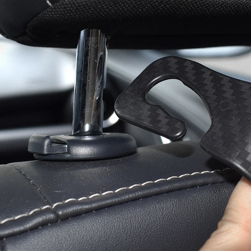 Carbonfaser Autositz-Haken Rücksitz Aufbewahrung – SwissGlanzGarage Ansicht 5