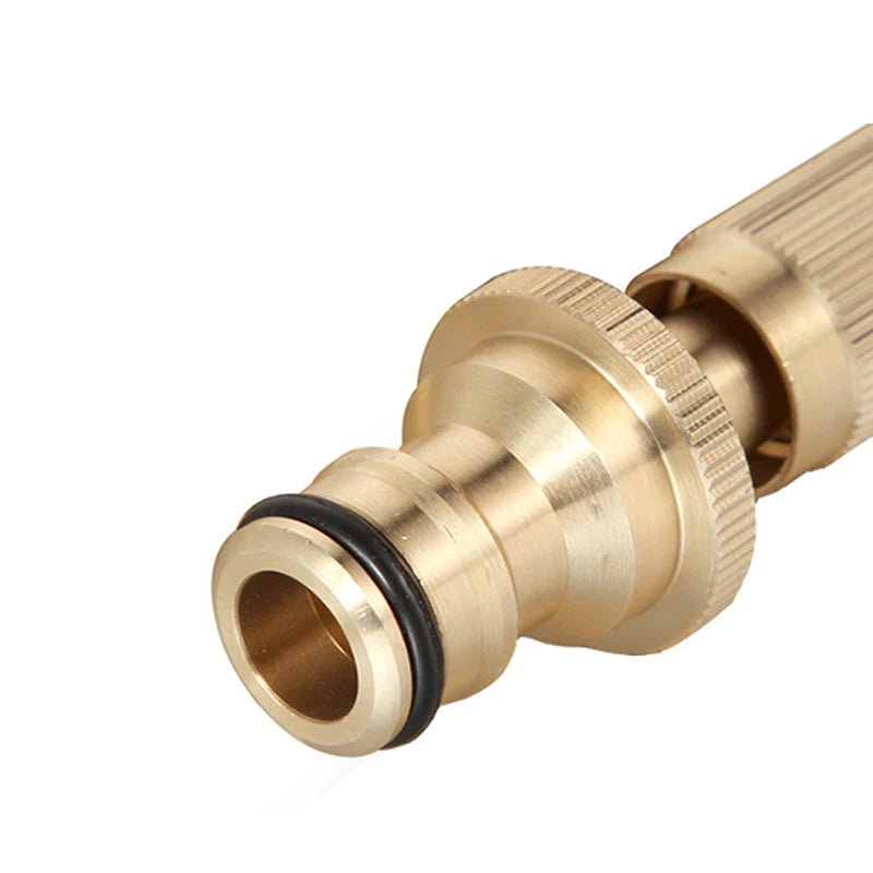Sprinkler conector rápido spray bico pistola de água bronze alta pressão spray direto casa mangueira jardim arma ajustáv