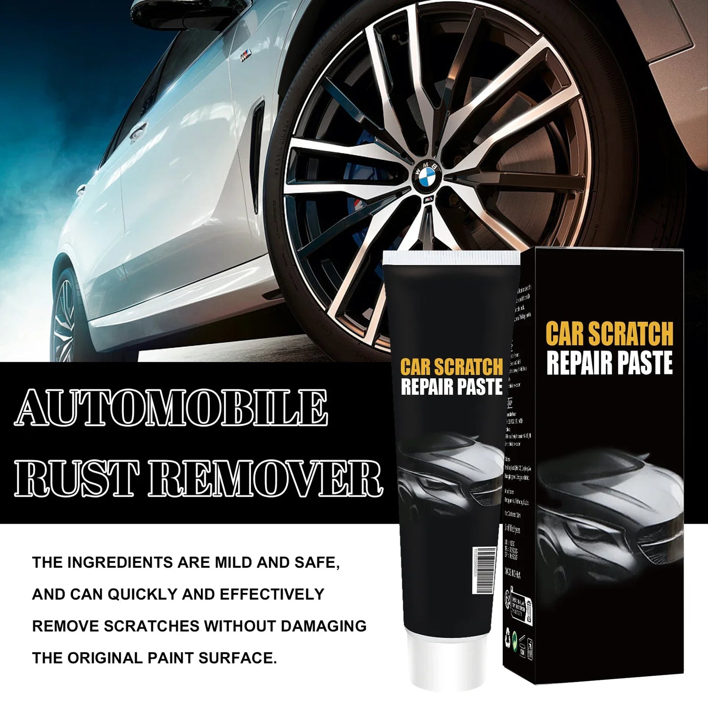 Auto-Kratzer-Reparaturwachs, Autolack-Politur, Kratzerentferner, Autokarosserie-Polierwachs, Paste für Autolackpflege...