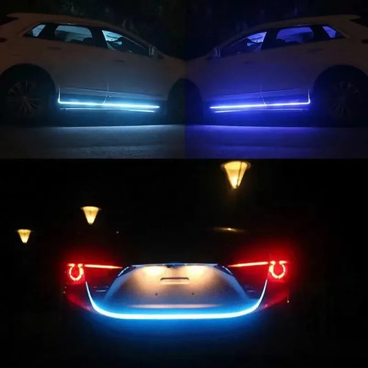 Dynamischer LED Motorhaube Lichtstreifen – SwissGlanzGarage Ansicht 3