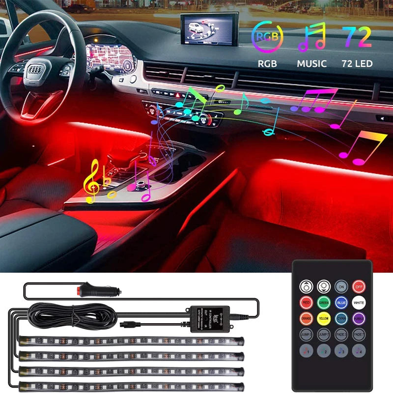 72 LED RGB Fussraumbeleuchtung – SwissGlanzGarage Ansicht 4