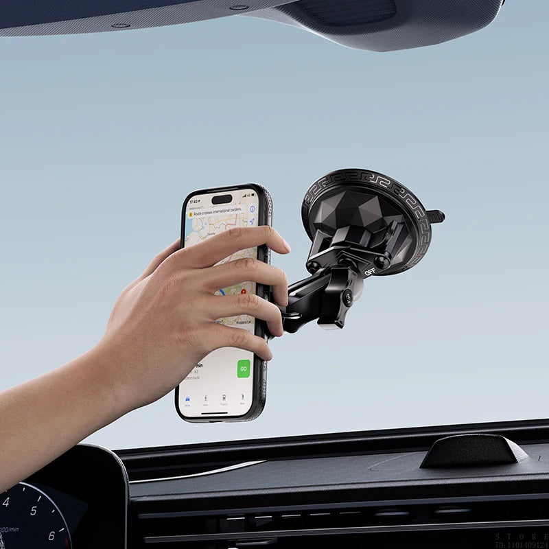 Auto-Handyhalterung mit Vakuum-Saugnapf, Magnetische Halterung mit 4-Punkt-Schnellverschluss 720 ° Verstellbar für Wi...