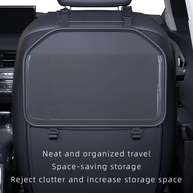 Transparente Tasche für den Autositz