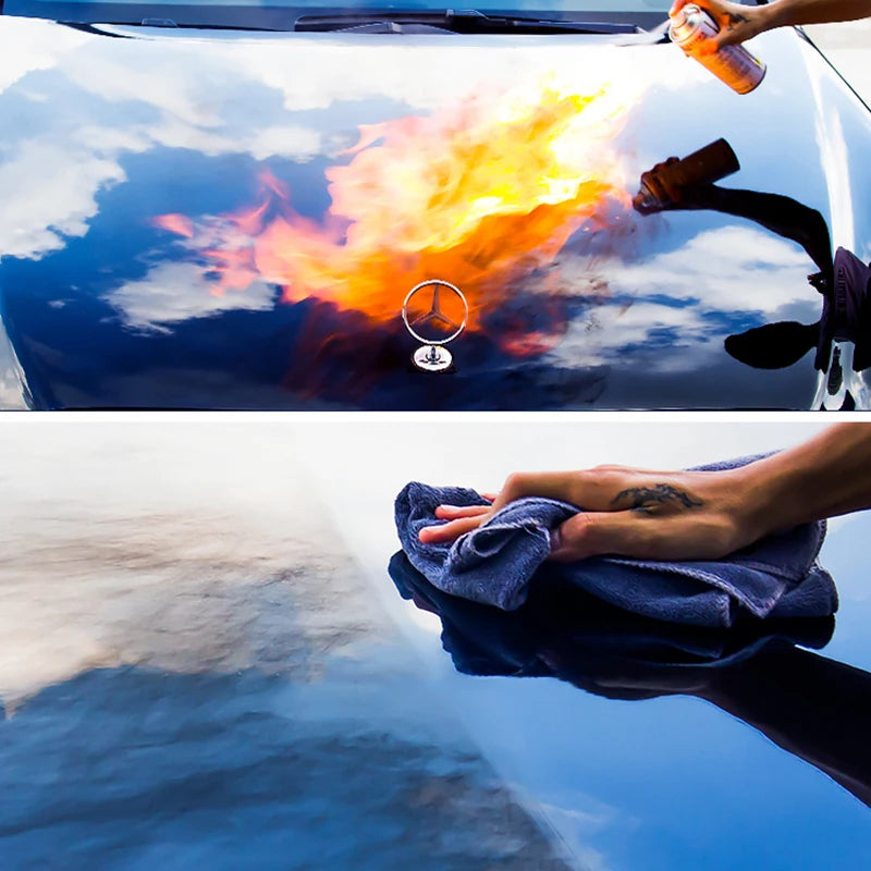 Keramikbeschichtung für Autolack, Spiegelglanz, Kristallwachs-Spray, Nano-hydrophob, schmutzabweisend, Auto-Detailing...