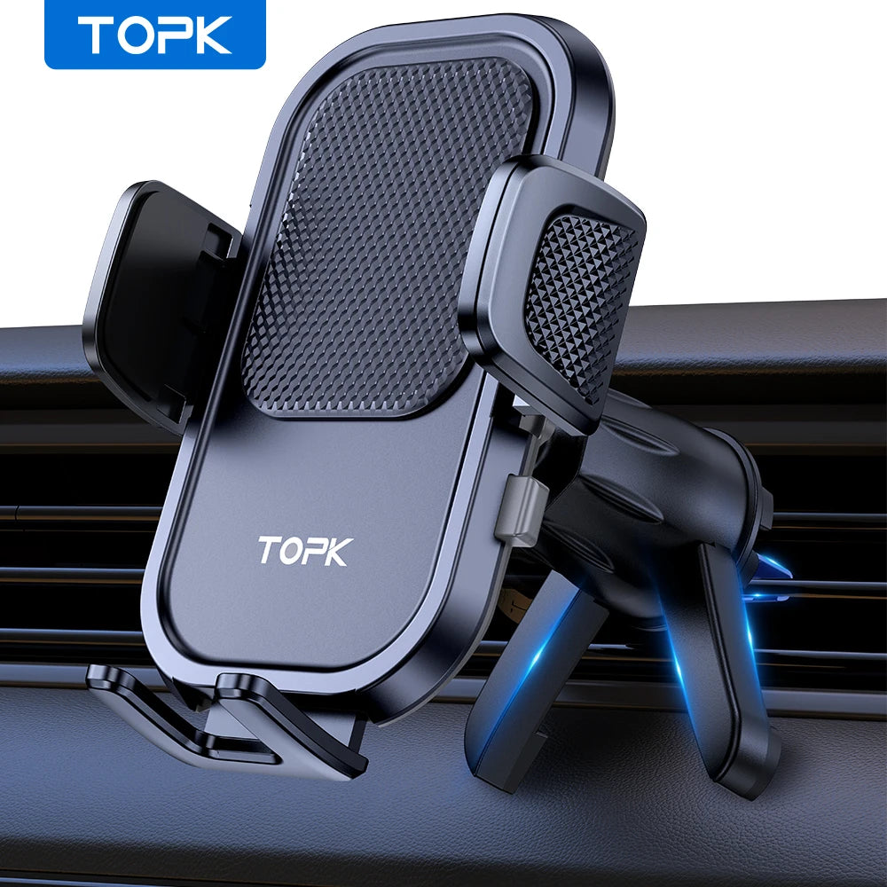 TOPK Universal Autotelefonhalter Schwerkraft Autohalterung für Telefon im Auto Air Vent Clip Mount Smartphone Halter