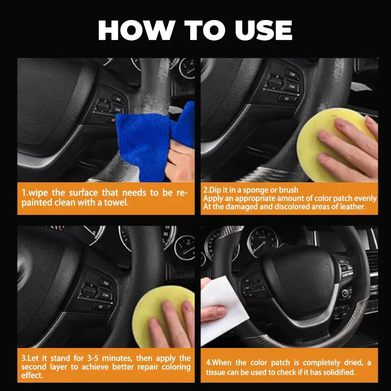 Leder Reparatur Paste Lenkrad & Sitze – SwissGlanzGarage Ansicht 3