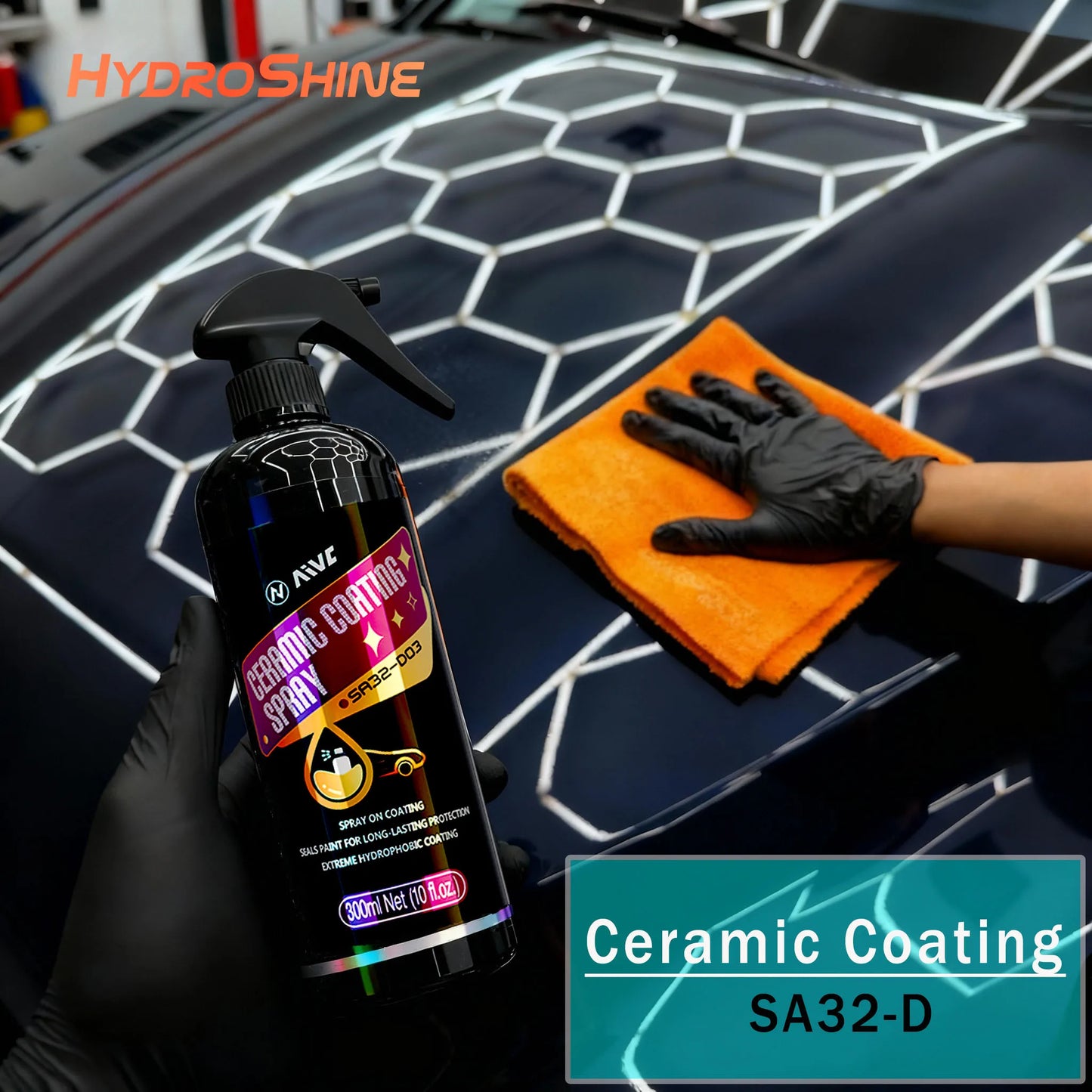 Keramikbeschichtungsspray, flüssige Beschichtung, Nano-Kristall, hydrophobe Schicht, Polierfarbe, Lackierung, Hochgla...