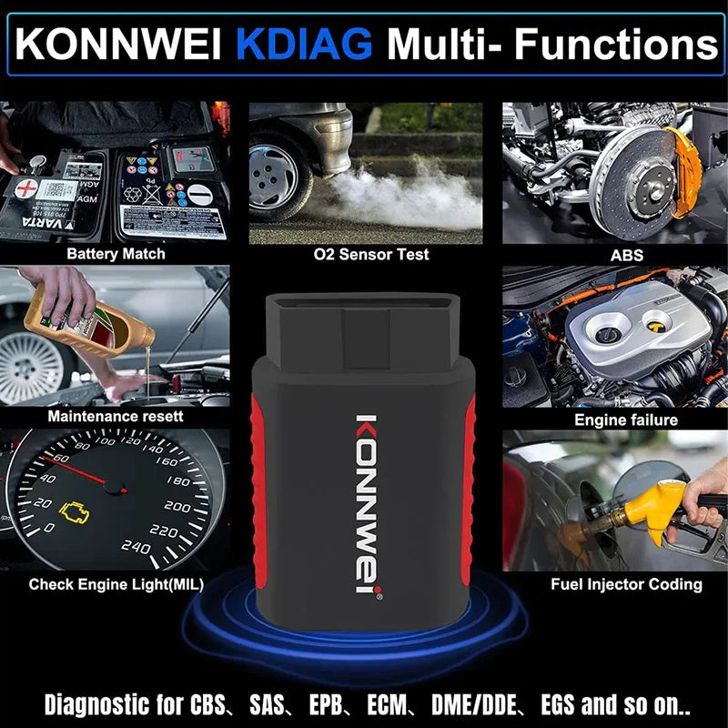 KONNWEI KDIAG OBD2 Auto-Diagnosegerät – SwissGlanzGarage Ansicht 3