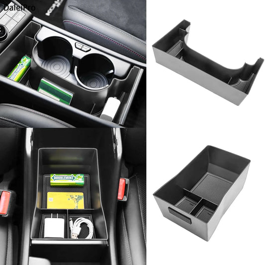 Für Kona Hybrid Phev SX2 Mittelkonsole Organizer Fach Armlehne Au