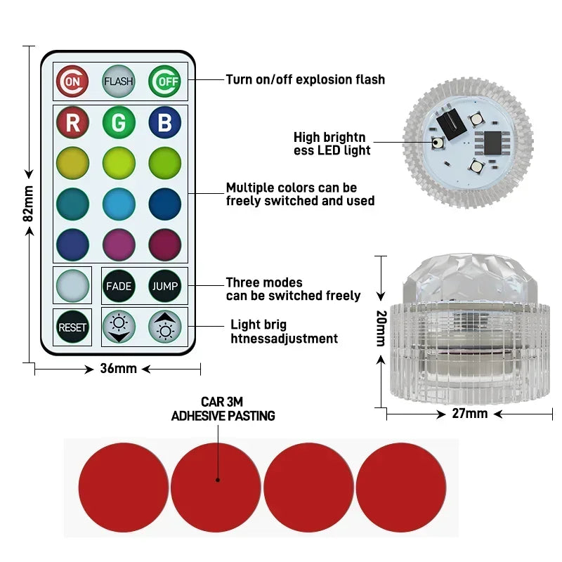 LED Innenraumbeleuchtung Set 8-teilig – SwissGlanzGarage Ansicht 6