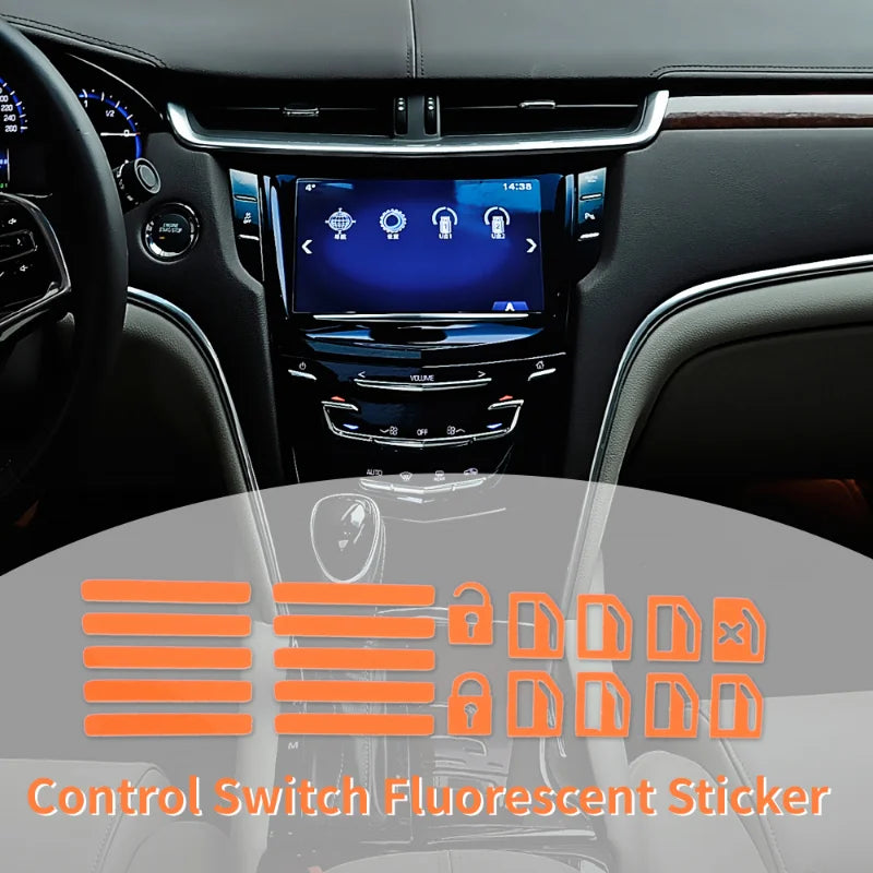 Leuchtender Auto-Fenster-Schalter Aufkleber – SwissGlanzGarage Ansicht 3