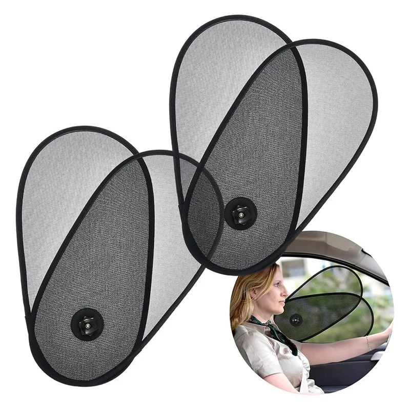 B78B-Autofenster-Sonnenschutz für Babys, 2er-Pack, Auto-Seitenfenster-Sonnenschutz, Sonnenschutz mit verbesserten Sau...