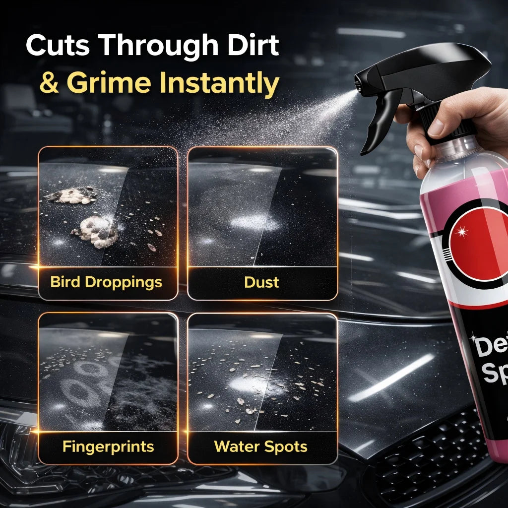 Auto-Detail-Spray 16 oz (473ml) – Schnellpflegemittel für Hochglanz, Wasserlose Reinigung & Streifenfreies Finish