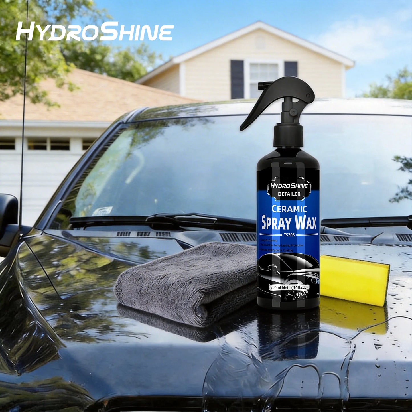 Hydroshine Detailer Keramikbeschichtung Sprühwachs Kristall-Polierflüssigkeit Langanhaltender Schutz Hydrophobe Detai...