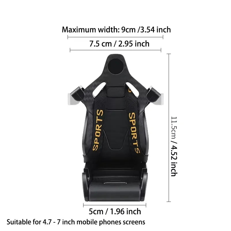 Racing Sitz Design Auto Handyhalterung – SwissGlanzGarage Ansicht 6