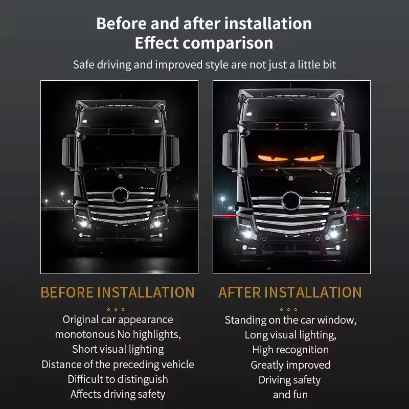 2M Devil's Eyes LED Matrix Panel Lichtfolie – SwissGlanzGarage Ansicht 4