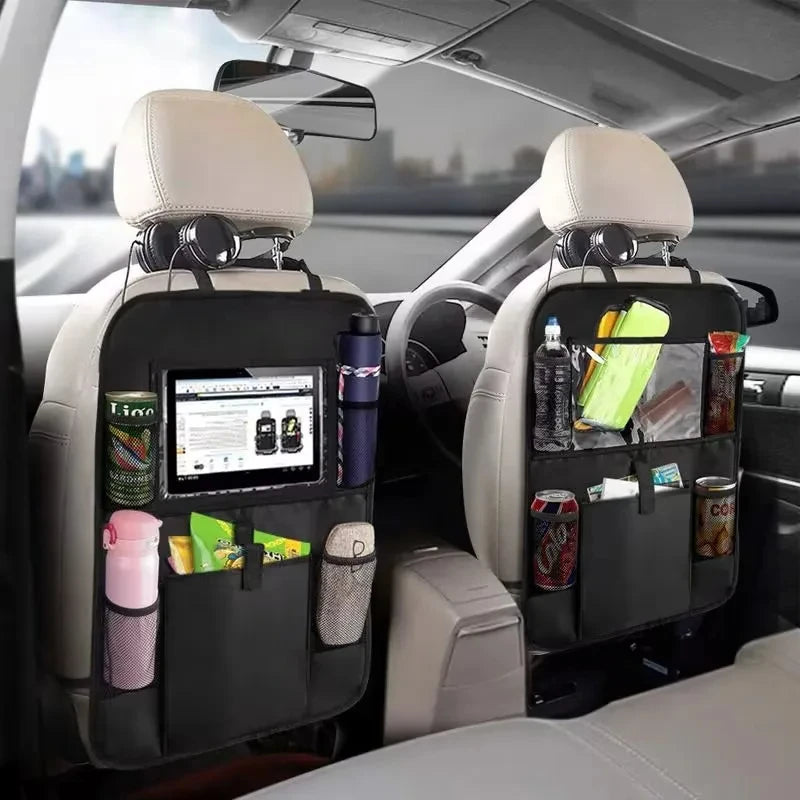 Auto Rücksitz Organizer mit Touchscreen Tablet Halter Auto Lagerung Taschen Abdeckung Auto Sitz Zurück Protektoren Au...