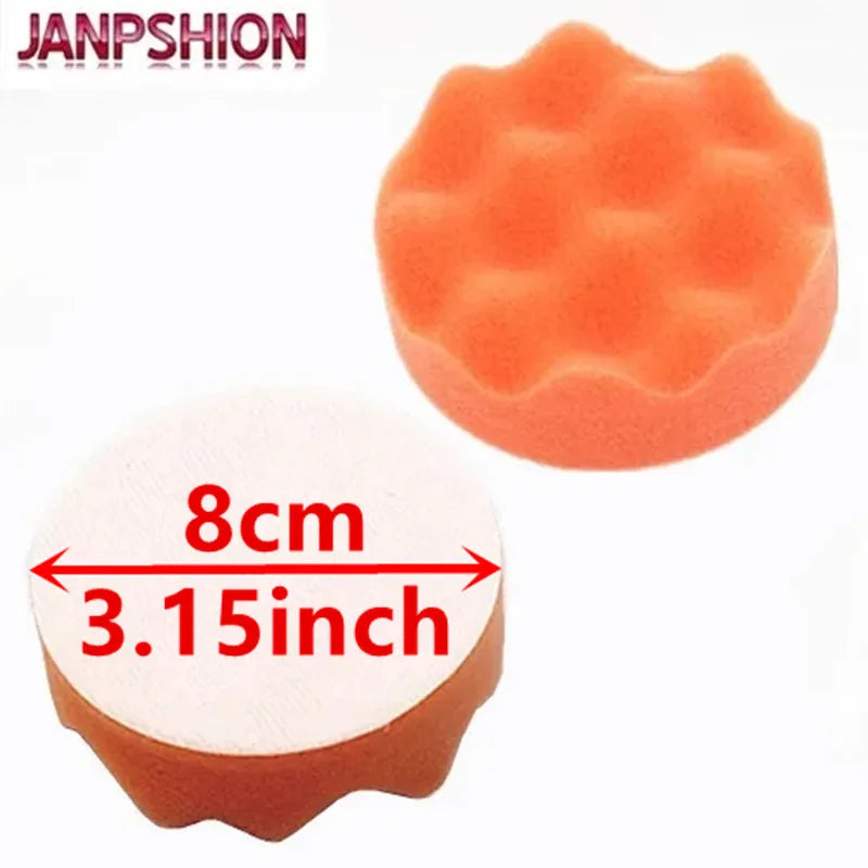 60 stücke 80mm Auto Polierer Puffer pads welle schwamm Gross Polieren Polieren Pad 3 "Sauber wachsen Auto farbe wartu...