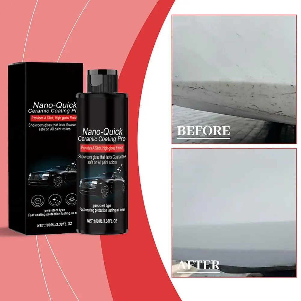 100ml Auto Nano-Keramikbeschichtung Fortschrittliche Hydrophobe Staubschutz-Glasbeschichtung für Autolackschutz Langa...