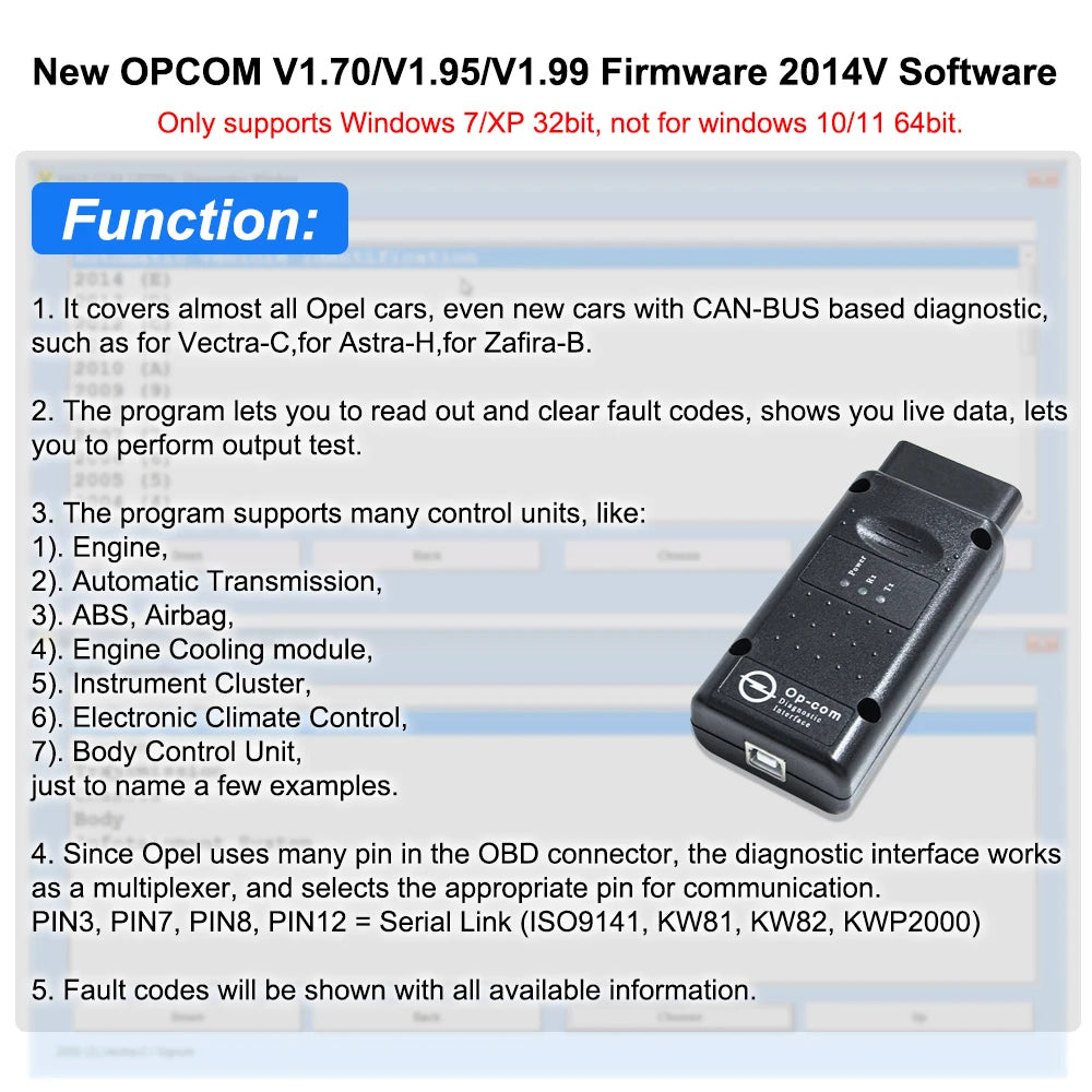 OPCOM V2014 OBD2 Diagnosegerät – SwissGlanzGarage Ansicht 5