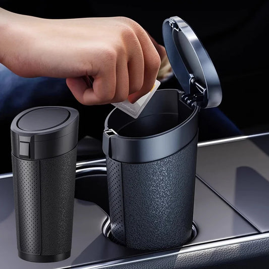 Auto Mülleimer Kann Mini Auto Staub Organizer Auto Innen Müll Tasche