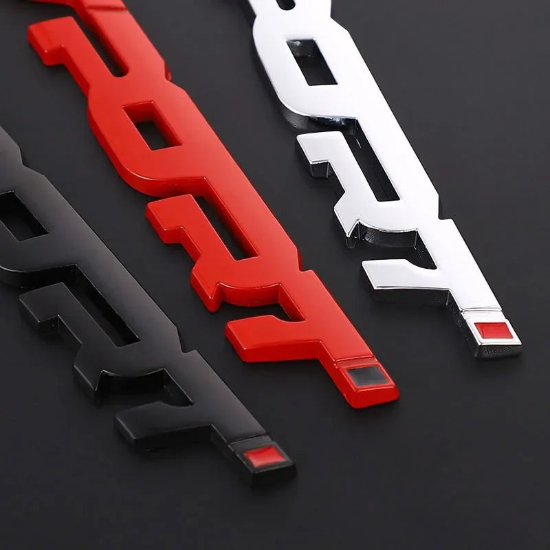 3D Chrome Auto Aufkleber Set – SwissGlanzGarage Ansicht 3
